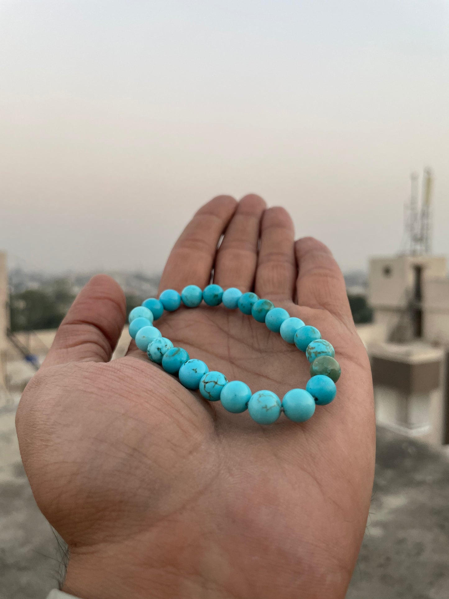 Natural Firoza/Turquoise Crystal Healing Bracelet ЁЯТ╕