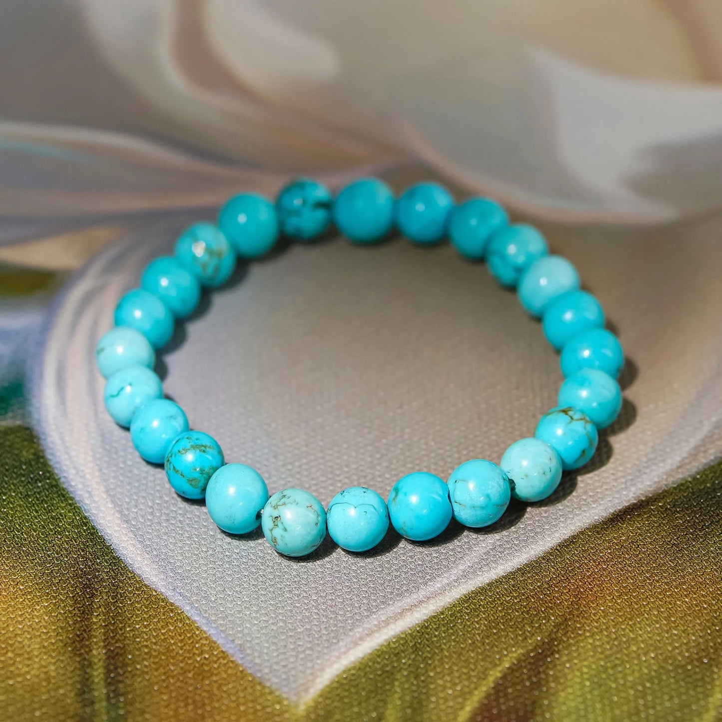 Natural Firoza/Turquoise Crystal Healing Bracelet ЁЯТ╕