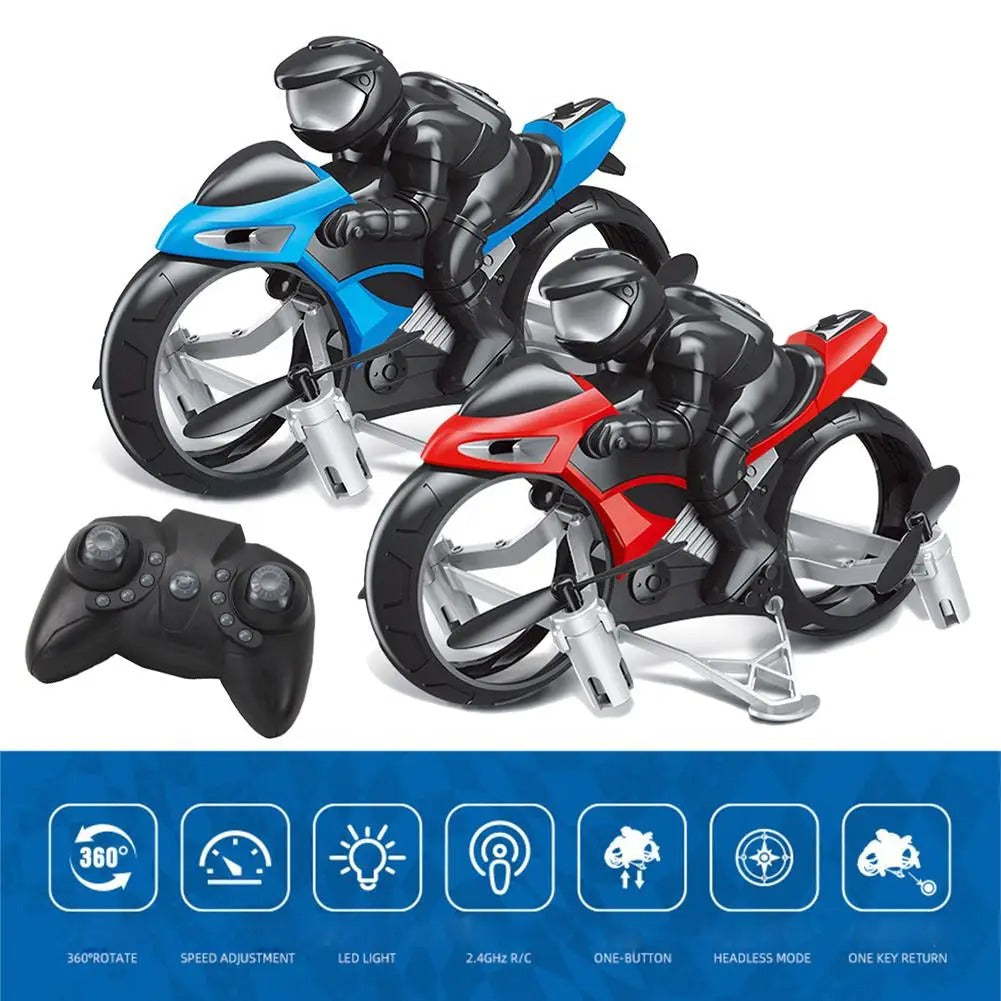 Flying Motorcycle Toy RC 2 In 1 Land Air