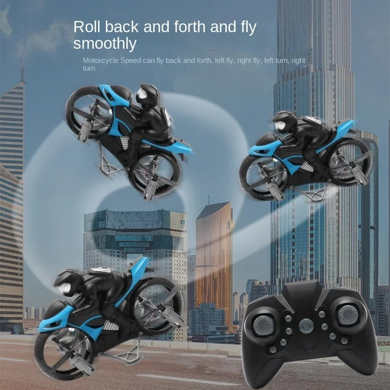 Flying Motorcycle Toy RC 2 In 1 Land Air