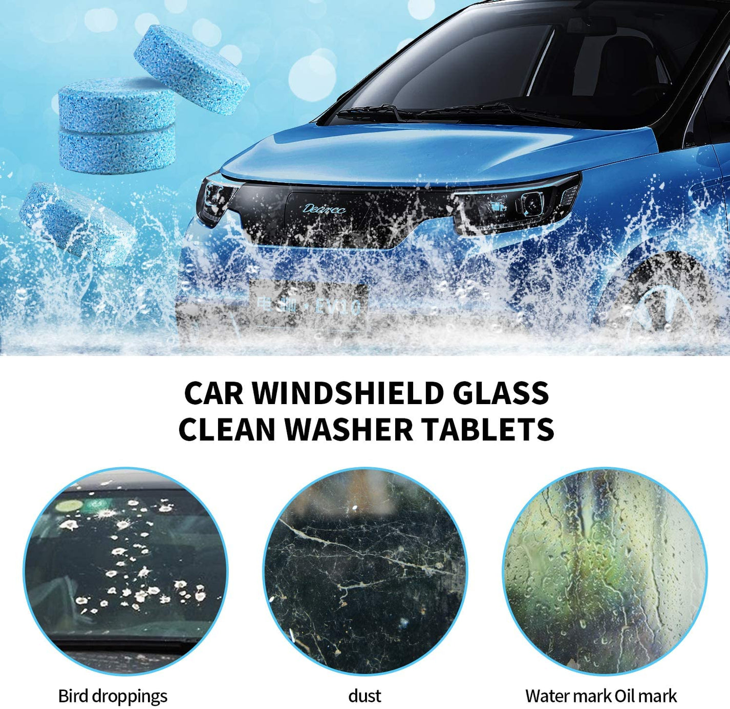 Car Windshield Cleaner Tablet (10 Tablets)