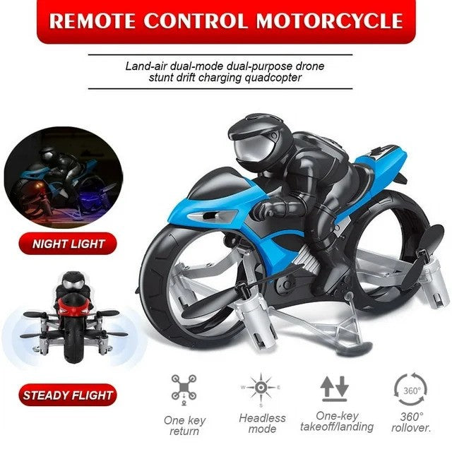 Flying Motorcycle Toy RC 2 In 1 Land Air